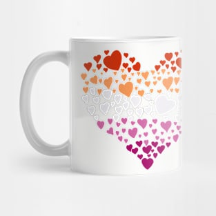 Lesbian heart Mug